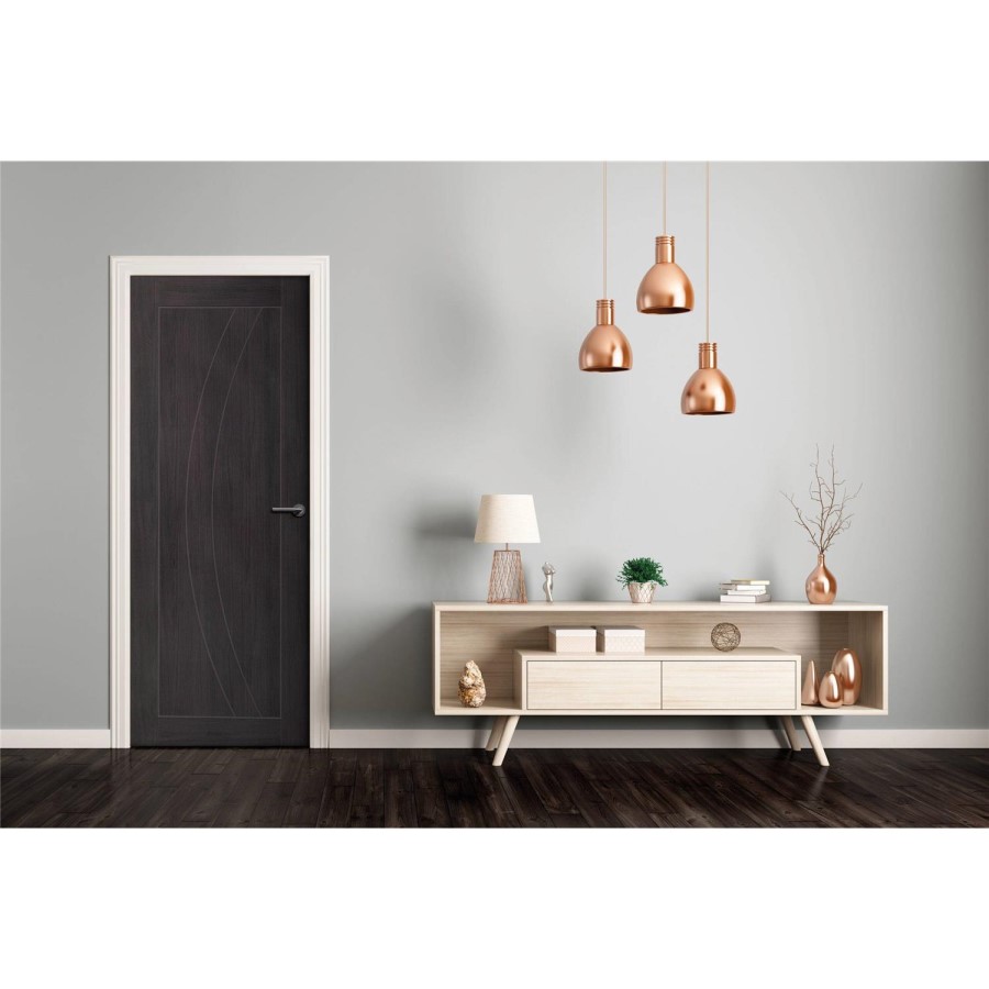 Internal Grey Laminate FD30 Fire Door - Pre-Finished - 2040 x 726 x 44mm - Salerno - XL Joinery