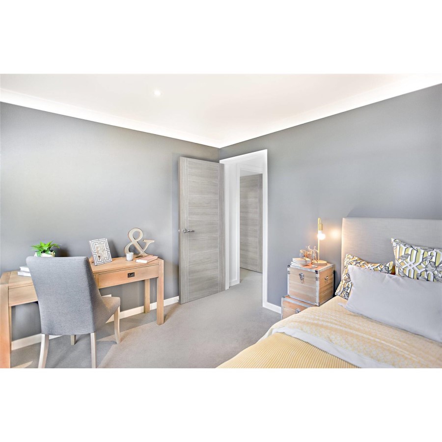 Internal Grey Woodgrain Laminate FD30 Fire Door - Pre-Finished - 2040 x 826 x 44mm - Forli - XL Joinery