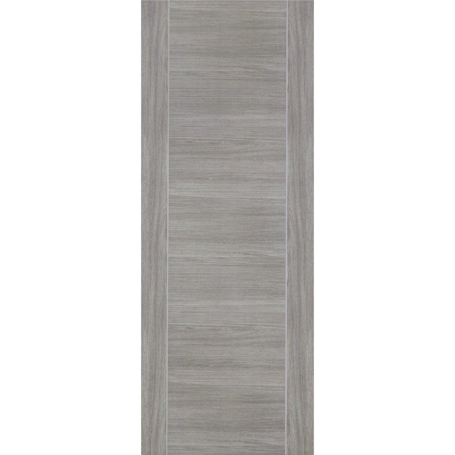 Internal Grey Woodgrain Laminate Door - Pre-Finished - 2040 x 826 x 40mm - Forli - XL Joinery