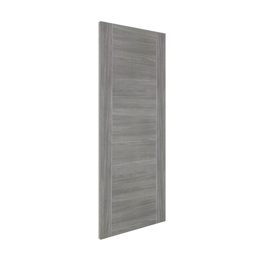 Internal Grey Woodgrain Laminate Door - Pre-Finished - 2040 x 826 x 40mm - Forli - XL Joinery