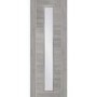 Internal Grey Laminate Glazed Door with Clear Glass - Pre-Finished - 2040 x 926 x 40mm - Forli - XL Joinery