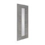 Internal Grey Laminate Glazed Door with Clear Glass - Pre-Finished - 2040 x 726 x 40mm - Palermo - XL Joinery