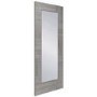 Internal Grey Laminate Fully-Glazed Door with Clear Glass - Pre-Finished - 2040 x 726 x 40mm - Ravenna - XL Joinery