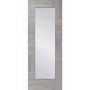Internal Grey Laminate Fully-Glazed Door with Clear Glass - Pre-Finished - 2040 x 826 x 40mm - Ravenna - XL Joinery