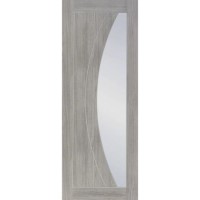 Internal Grey Laminate Glazed Door with Clear Glass - Pre-Finished - 2040 x 726 x 40mm - Salerno - XL Joinery