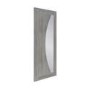 Internal Grey Laminate Glazed Door with Clear Glass - Pre-Finished - 2040 x 726 x 40mm - Salerno - XL Joinery