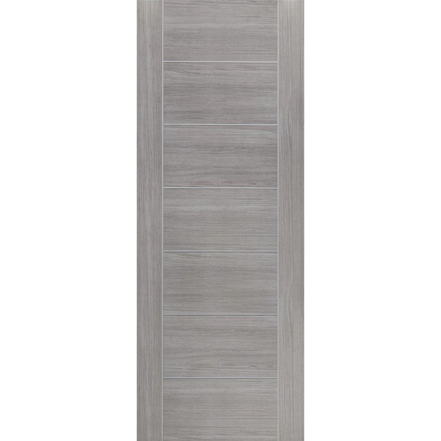 Internal Grey Woodgrain Laminate FD30 Fire Door - Pre-Finished - 2040 x 826 x 44mm - Palermo - XL Joinery