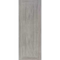 Internal Grey Woodgrain Laminate Door - Prefinished - 2040 x 826 x 40mm - Salerno - XL Joinery