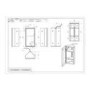 Single Door Corner Black Bathroom Mirror Cabinet with Lights 300 x 600mm - Lykos