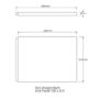 700mm Matt White Acrylic Bath End Panel - Malden