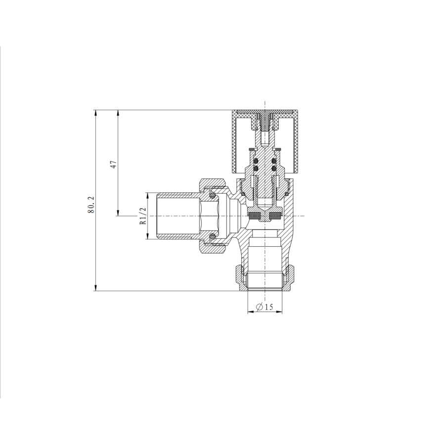 Elego White Modern Manual Angled Radiator Valves (pair)