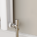 Elego Chrome Modern Manual Angled Radiator Valves (pair)