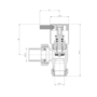 Elego Chrome Modern Manual Angled Radiator Valves (pair)