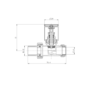 Elego Anthracite Gray Modern Manual Straight Radiator Valves (pair)