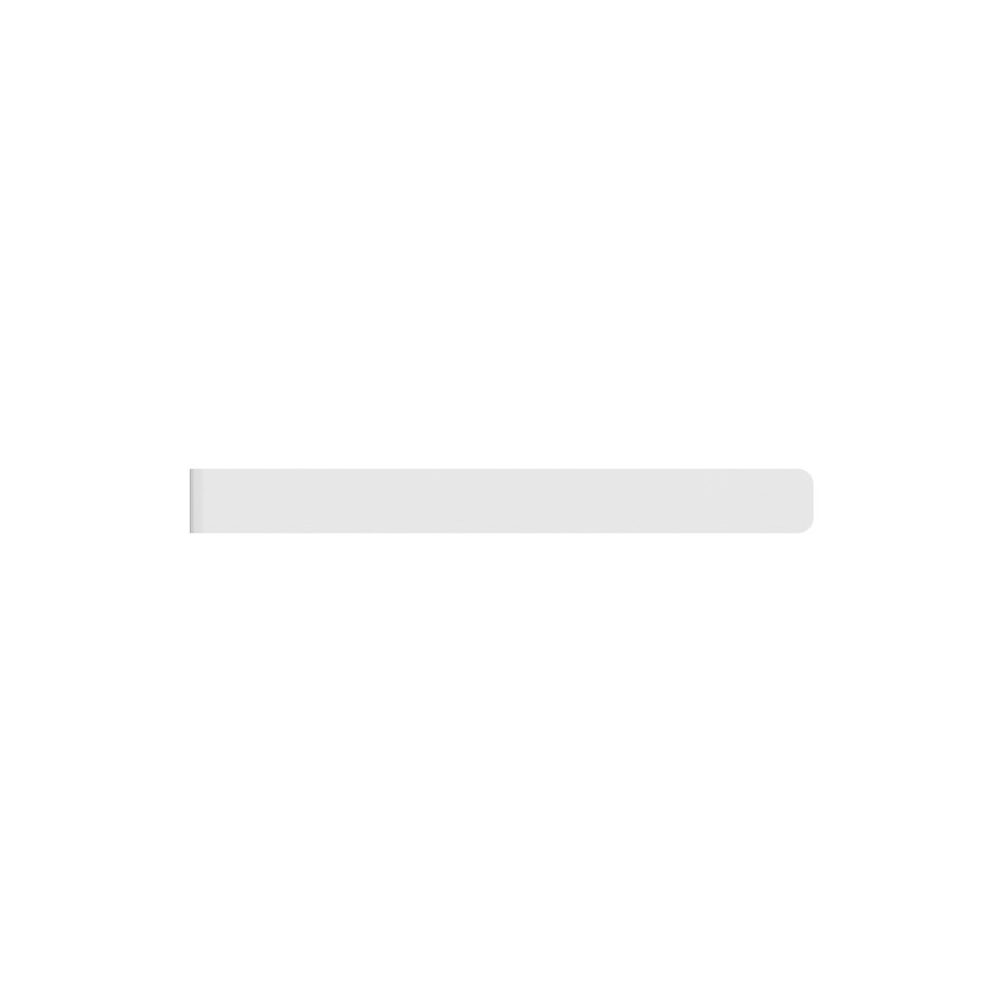White Single Towel Bar 380mm - Margo