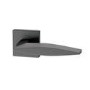 Internal Satin Black Lever Fire Door Handle with Latch and Hinges Pack - 65mm Latch - Mezen - XL Joinery