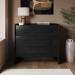Wide Black 3 Drawer Chest of Drawers - Margot 