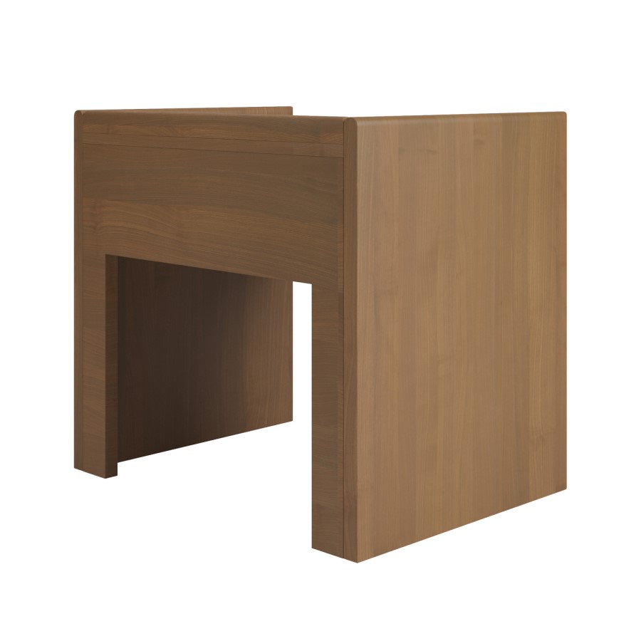 Wide Wooden 1 Drawer Bedside Table - Margot