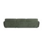 4 Seater L-Shape Chaise Corner Sofa in Green Chenille - Mahalia