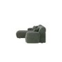 4 Seater L-Shape Chaise Corner Sofa in Green Chenille - Mahalia