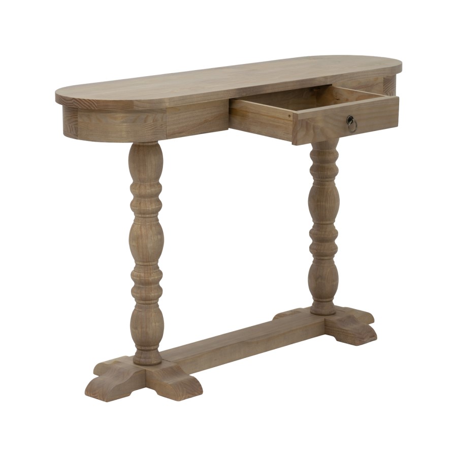 Solid Wooden Console Table with Drawer - Madeline