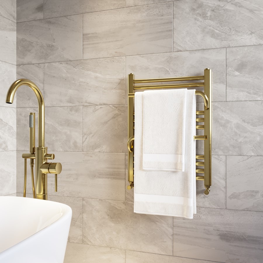 Brass Towel Radiator 650 x 500mm - Nazco