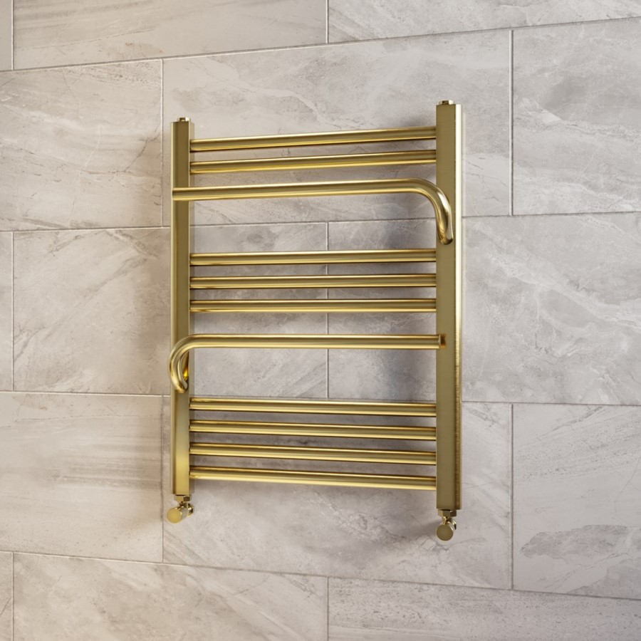 Brass Towel Radiator 650 x 500mm - Nazco