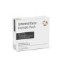 Internal Satin Black Lever Fire Door Handle with Latch and Hinges Pack - 65mm Latch - Neva - XL Joinery