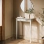 ONLY OPENED - Extra Small Radiator Console Taupe With Brass Handles - Noa