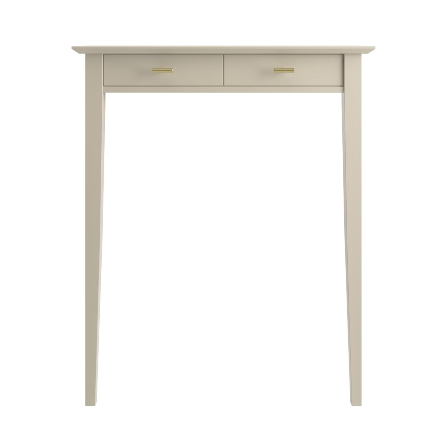 Extra Small & Narrow Taupe Radiator Cover with Brass Handles - 75cm - Noa