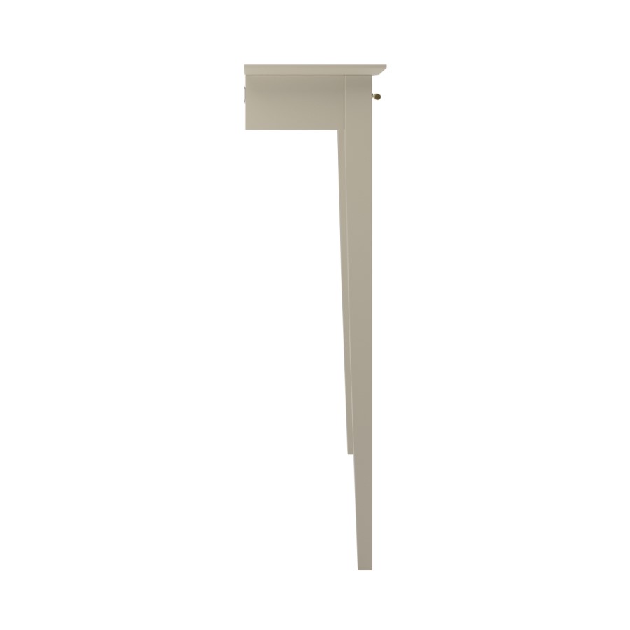 Extra Small & Narrow Taupe Radiator Cover with Brass Handles - 75cm - Noa