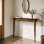 ALMOST PERFECT - Small & Narrow Walnut Console Table  - 115cm - Noa