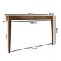 Large Walnut Console Table - 150cm - Noa