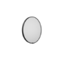 Round Black Heated Bathroom Mirror with Lights 800mm - Nyx