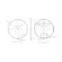 Round Black Heated Bathroom Mirror with Lights 800mm - Nyx