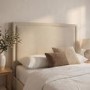 Beige Upholstered King Size Side Lift Ottoman Bed - Joan