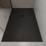 1200x900mm Slate Effect Rectangular Anti-Slip 27mm Slimline Black Shower Tray – Sileti