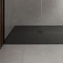 1200x900mm Slate Effect Rectangular Anti-Slip 27mm Slimline Black Shower Tray – Sileti
