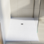 1400x900mm Rectangular Anti-Slip 27mm Slimline White Stone Resin Shower Tray – Sileti