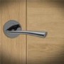 Internal Black Nickel Bathroom Lever Door Handle with Lock, Latch and Hinges Pack - 75mm Latch - Oder - XL Joinery