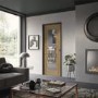 Internal Oak Fully-Glazed FD30 Fire Door with Clear Glass - Unfinished - 1981 x 838 x 44mm - Palermo Premium - XL Joinery