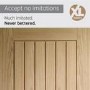 Internal Oak Cottage FD30 Fire Door - Unfinished - 1981 x 686 x 44mm - Suffolk - XL Joinery