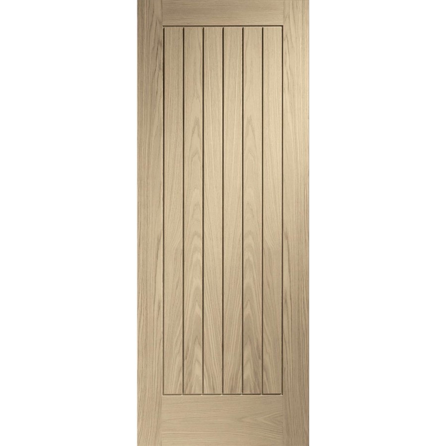 Internal Oak Cottage FD30 Fire Door - Unfinished - 1981 x 686 x 44mm - Suffolk - XL Joinery