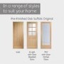 Internal Oak Cottage Door - Pre-Finished - 2040 x 826 x 40mm - Suffolk Premium - XL Joinery