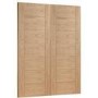 Internal Oak Rebated French Doors - Unfinished - 1981 x 1524 x 40mm - Palermo - XL Joinery