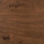 Wide Dark Burl Wood Effect 2 Drawer Bedside Table - Oriana