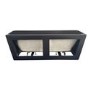 Matt Black Freestanding Double Ended Back to Wall Bath 1700 x 740mm - Oslo