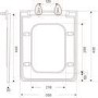 Close Coupled Rimless Closed Back Toilet with Soft Close Seat - Palma 