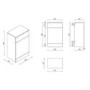 Walnut 500mm Back to Wall Toilet Unit Only - Palma