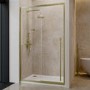 1200mm Black Sliding Door Shower Enclosure 8mm Glass with Extended Handle - Pavo